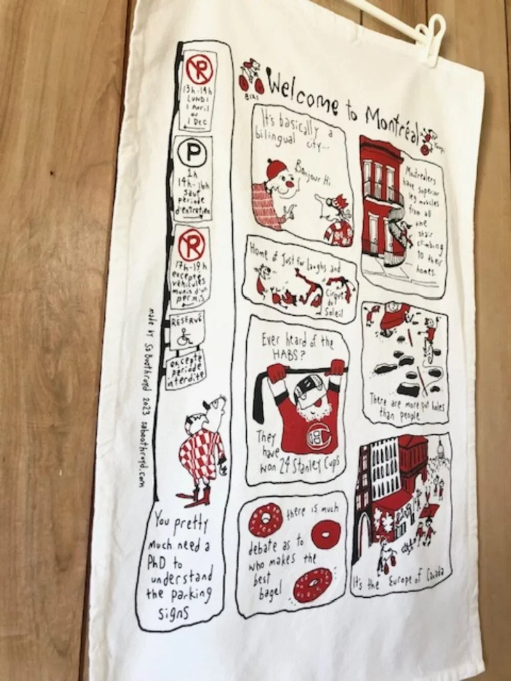 Welcome to Montréal Tea Towel